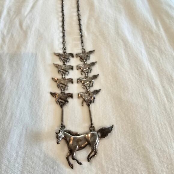 Glen and Irene Sandoval Other - Vintage Glen & Irene Sandoval Wild Running Horse necklace925